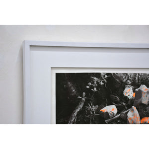 Photographie en noir et blanc de Karine Locatelli, tirage limité de 4 et rehauts uniques à la gouache acrylique