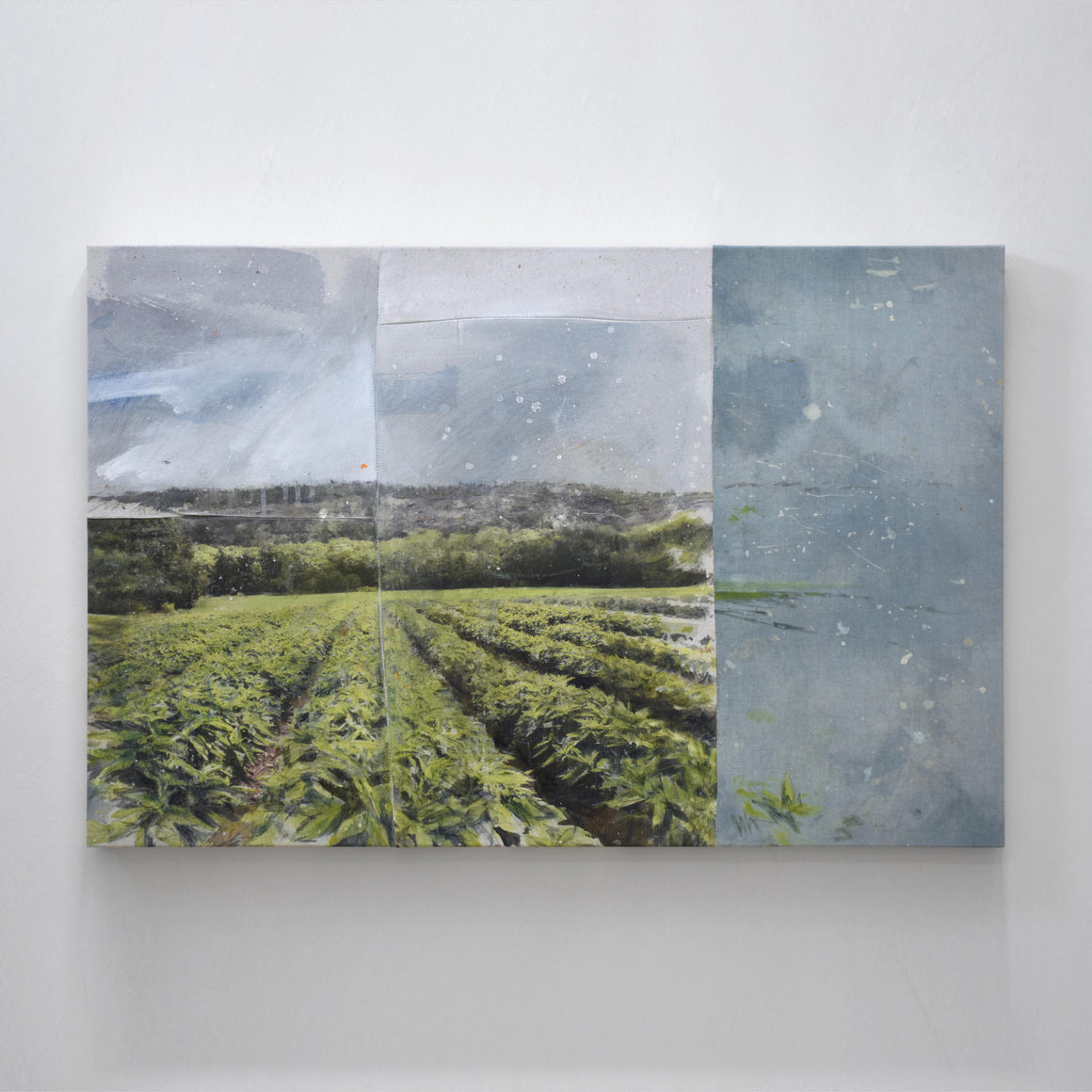 Voici « Indigo », un tableau signé Chloé Giroux-Bertrand, une artiste bas-laurentienne qui use de plusieurs techniques pour créer ses compositions. À voir chez Champagne & Paradis !