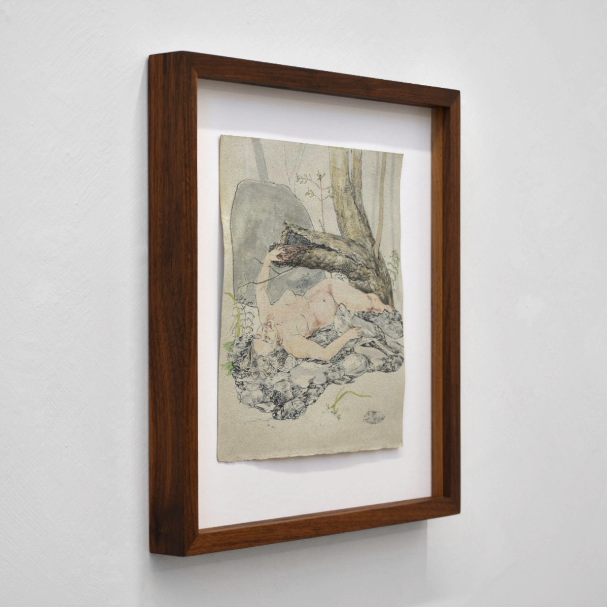 L’amour de la forêt, d’après Courbet (La femme au perroquet)