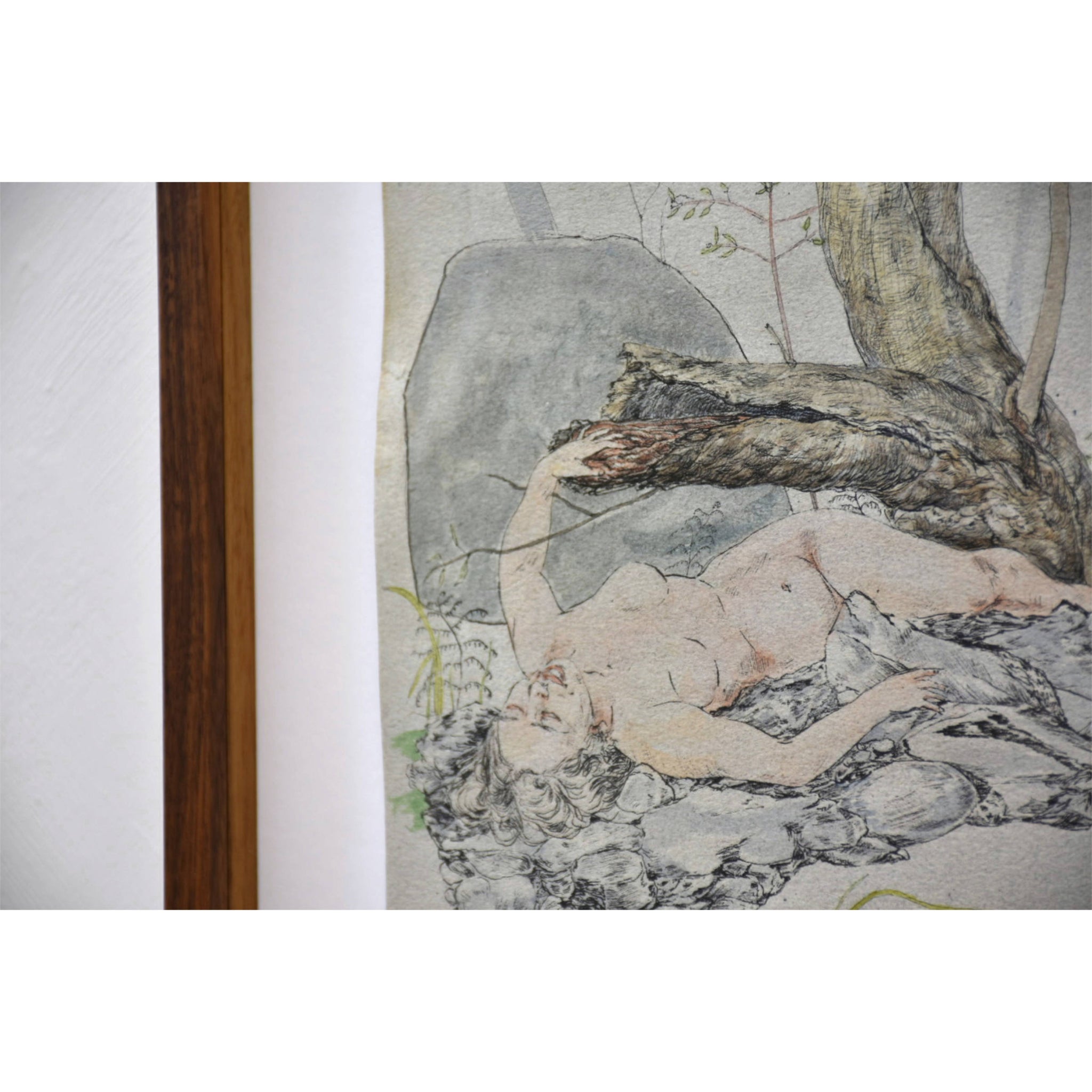 L’amour de la forêt, d’après Courbet (La femme au perroquet)