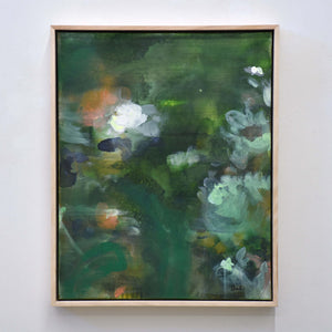 Tableau peint à l’huile par Amélie Grooscors, composition florale impressionniste.