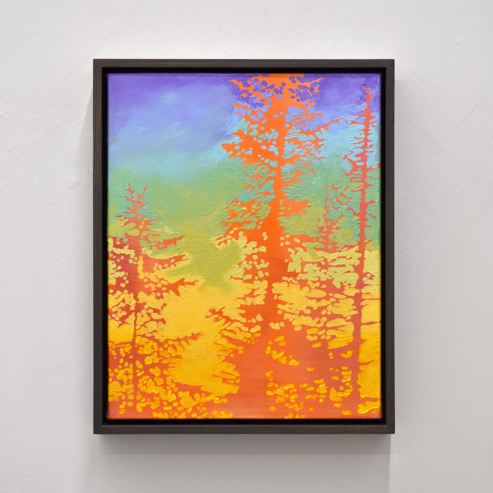 Les sapins qui vont vite (ensemble de cinq) - 11" x 14"