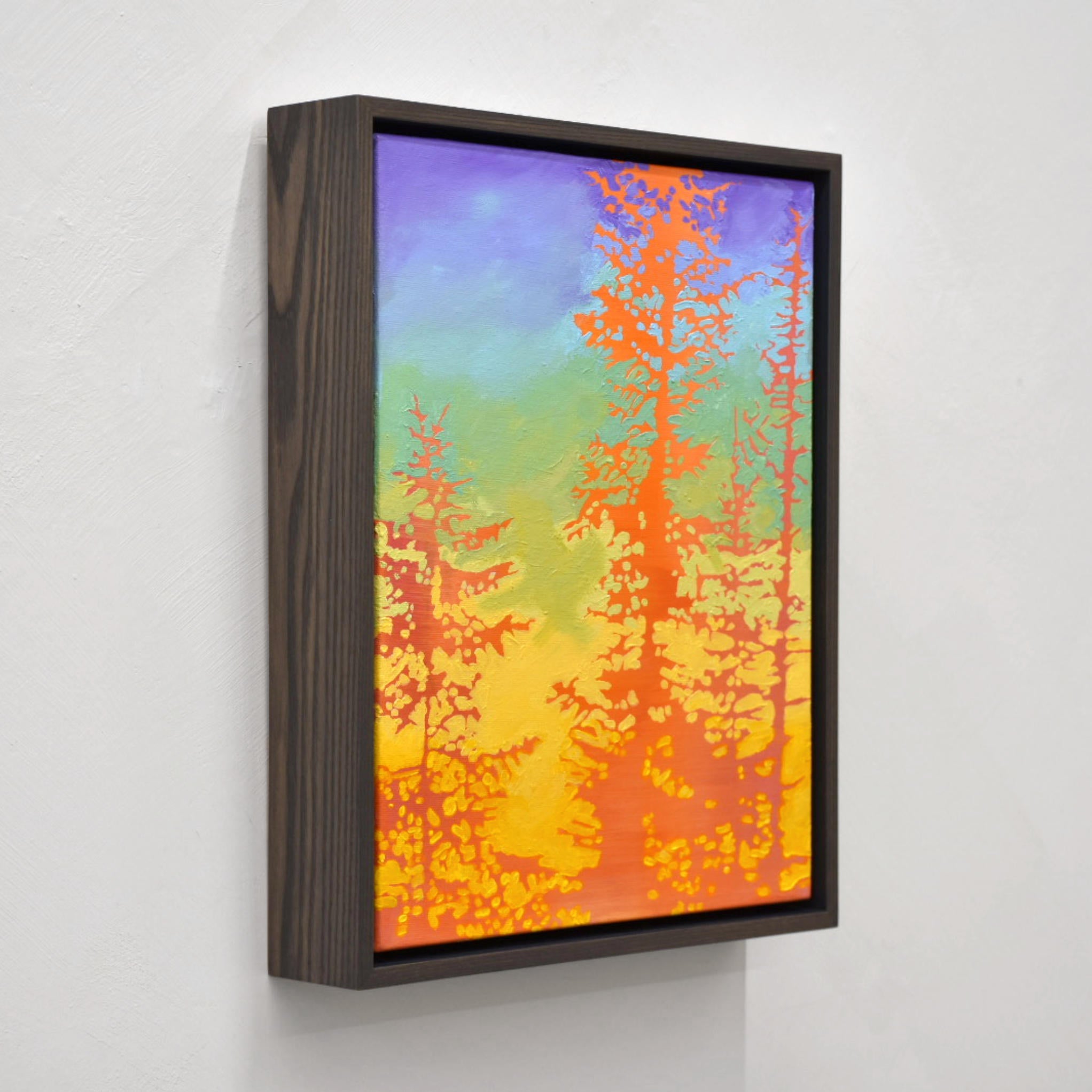 Les sapins qui vont vite (ensemble de cinq) - 11" x 14"