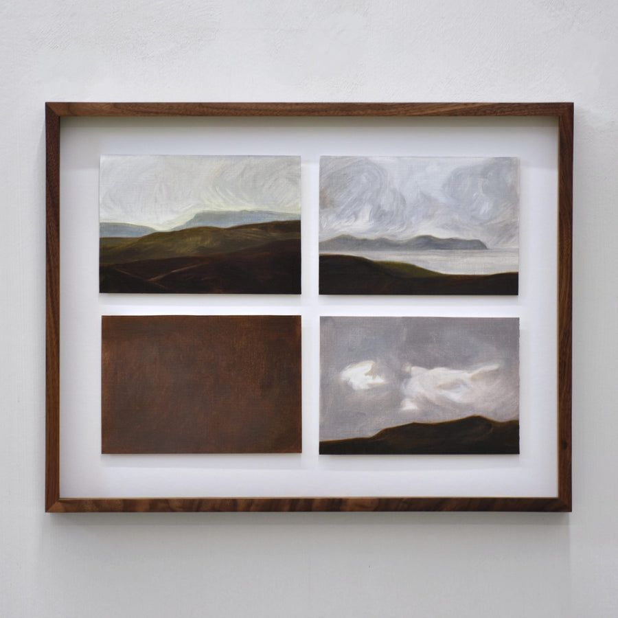 Études chromatiques à l’huile de Vanessa Locatelli, inspirée de son séjour sur l’Île de Clare, en Irlande