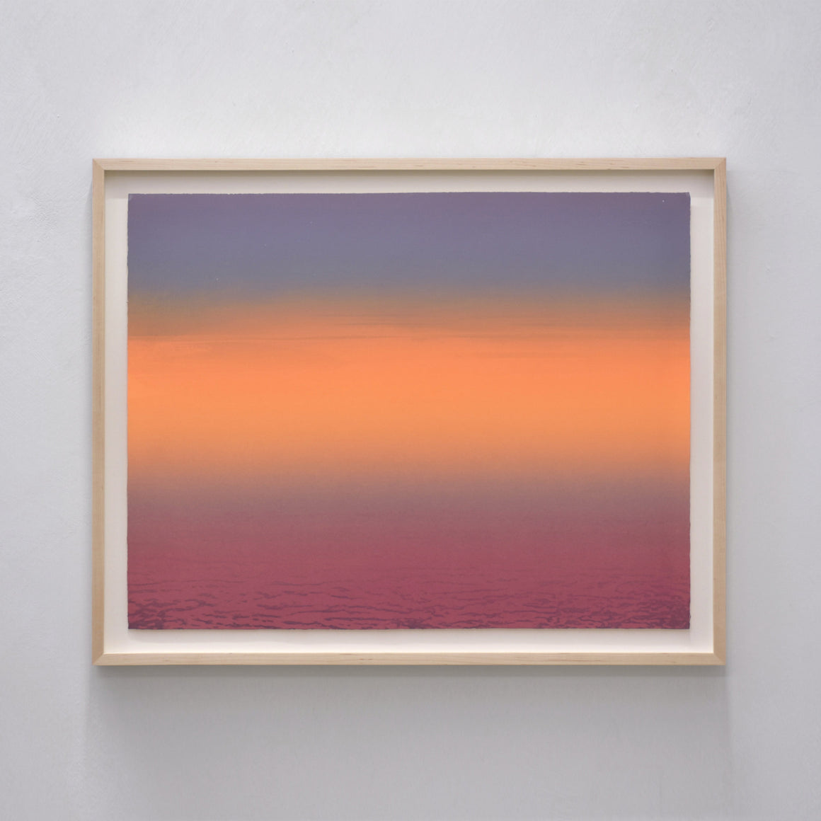 Puisqu’il le faut bien — Série des Dépendance, acrylique sur papier coton Arches, 23” x 26” avec cadre en érable, 2024, par Jason Cantoro.