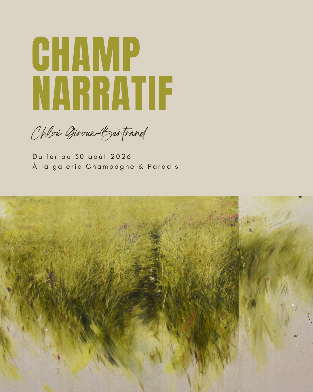 Exposition solo de Chloé Giroux-Bertrand, à voir à Kamouraska du 1er au 30 août 2026.